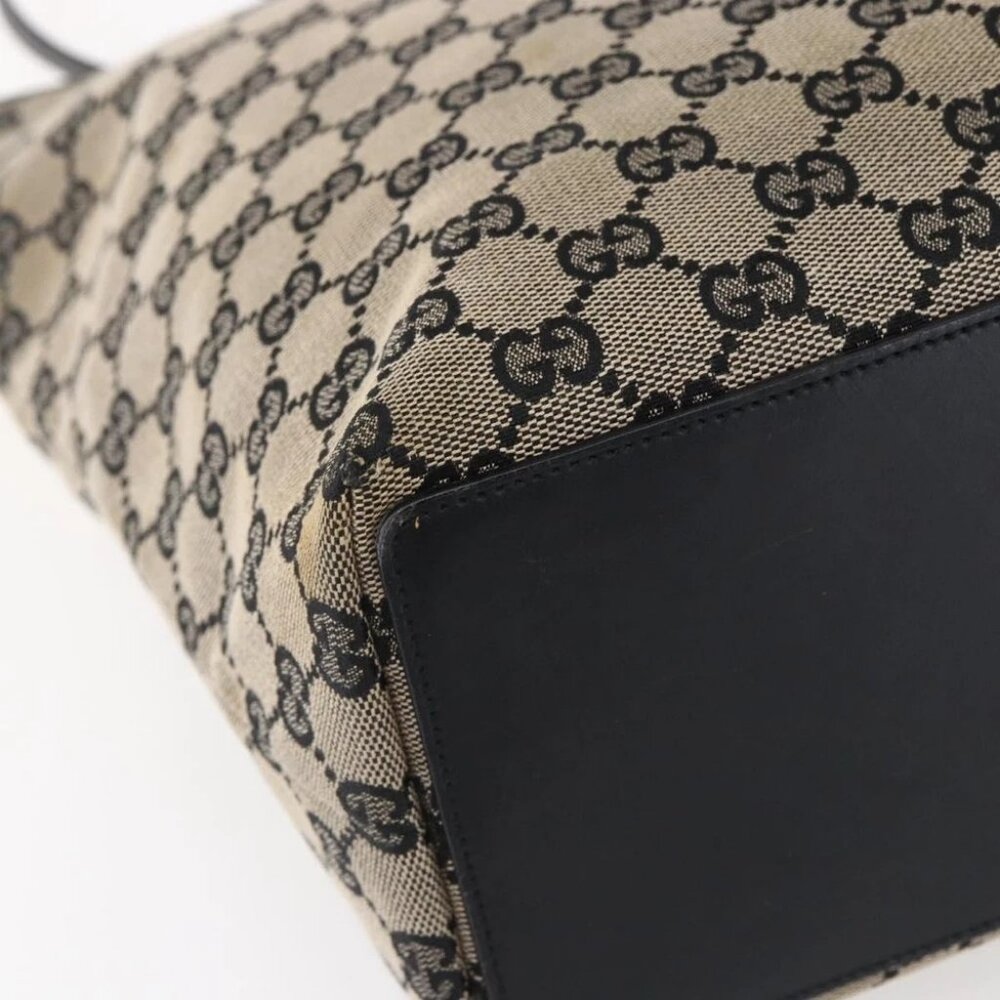 GUCCI GG Canvas Tote Bag Beige Gold - Picture 10 of 15